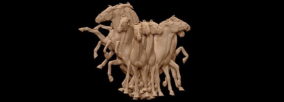 Artec Leoで馬をスキャン、アートとしてデジタルで表示する