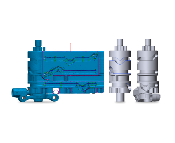 3Dスキャンデータからの本格的な<br>リバースモデリング・ソリューション