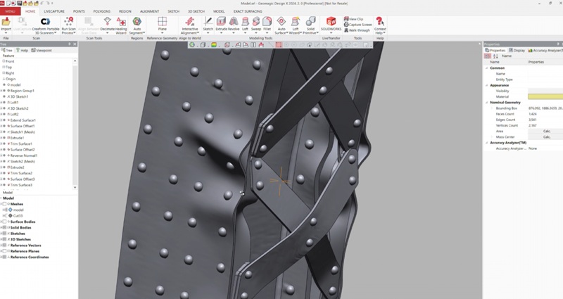 Geomagic DesignXで作られたゴールデンゲートブリッジの記念品