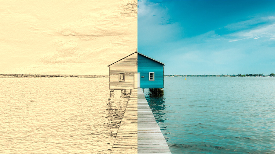 写真からエンボス