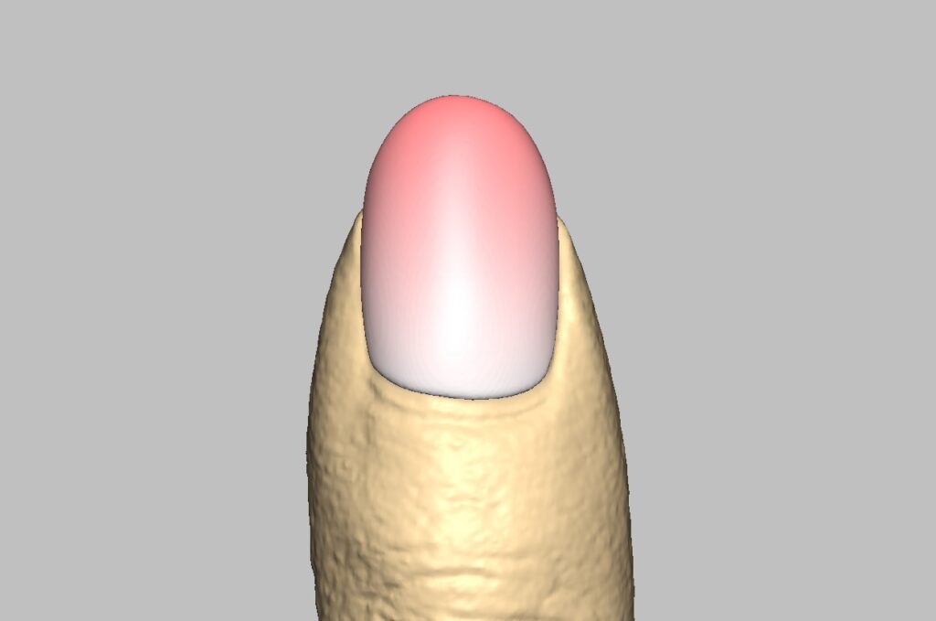 ネイルチップのモデリング