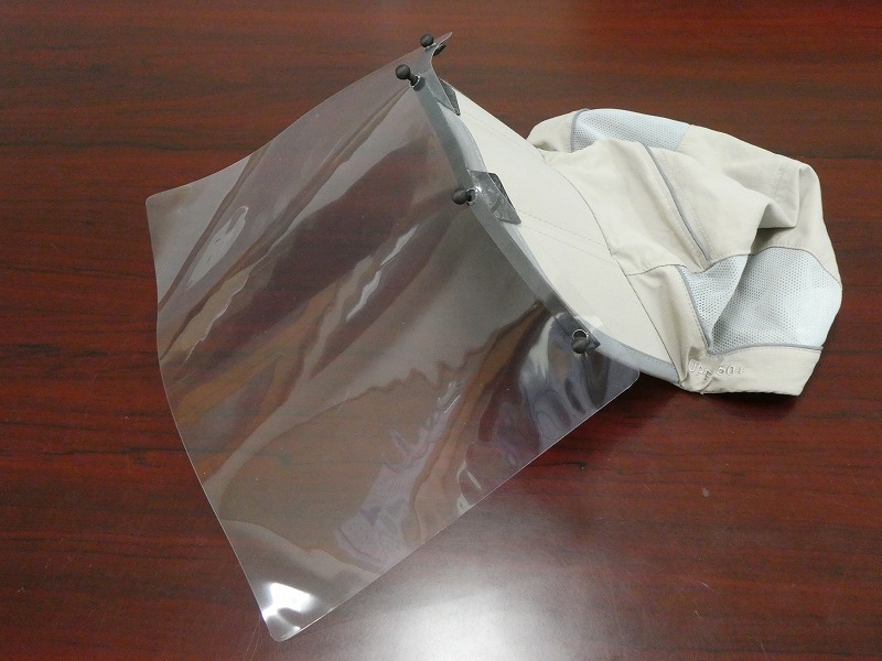 帽子取り付け用フェイスシールドの製作 | 長野県駒ヶ根工業高校