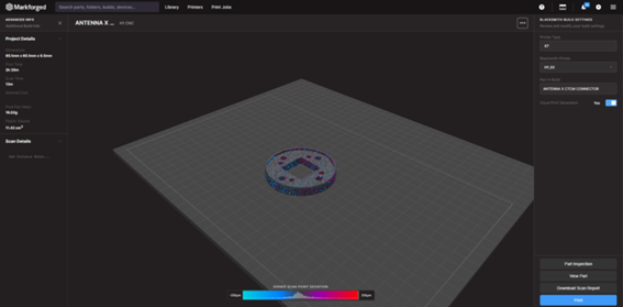 3Dプリンター1台で造形から検査までを実施する