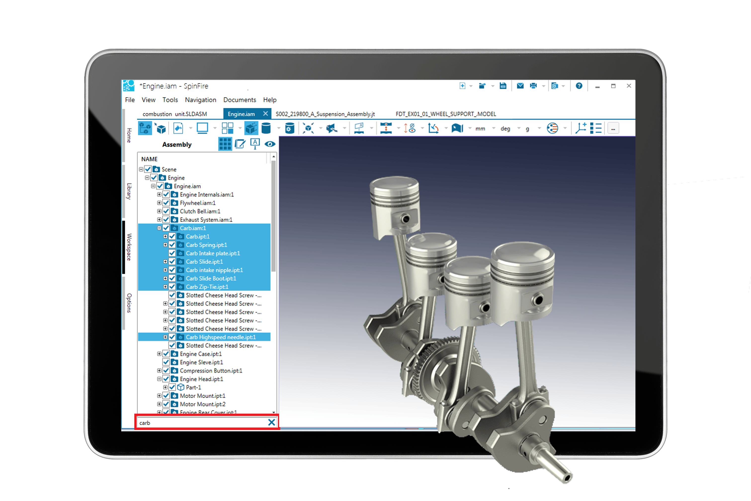 CAD Visualization Screenshot