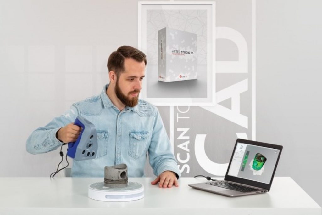 เครื่องสแกน 3D เดสก์ท็อปความละเอียดสูงพิเศษ<br>「Artec Micro」